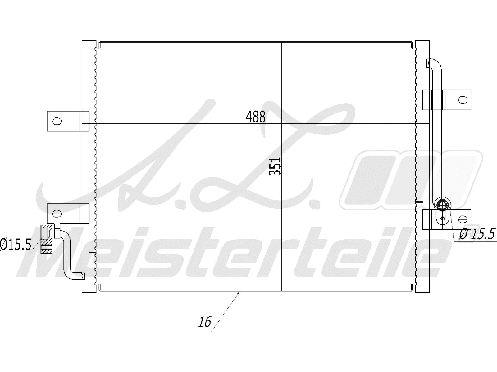 Condenseur, climatisation A.Z. Meisterteile AZMT-45-030-1190
