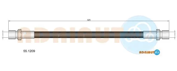 Flexible de frein ADRIAUTO 55.1209