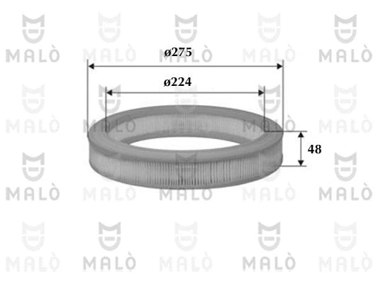 Filtre à air AKRON-MALÒ 1500325