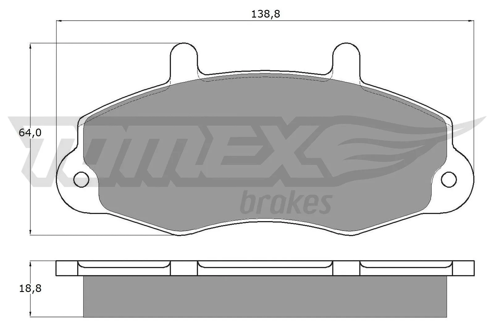 Kit de plaquettes de frein, frein à disque TOMEX Brakes TX 10-66
