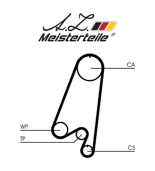 Kit de courroie crantée A.Z. Meisterteile AZMT-30-058-2109