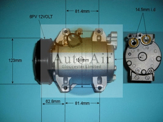 Compresseur, climatisation AUTO AIR GLOUCESTER 14-9702P