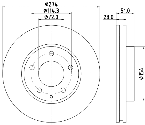 Disque de frein MINTEX MDC1229