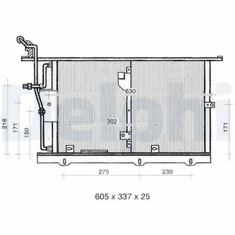 Condenseur, climatisation DELPHI TSP0225322