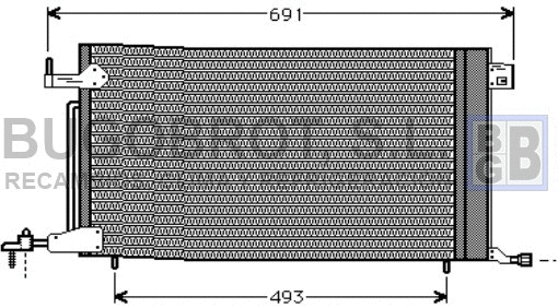 Condenseur, climatisation BUGOBROT 62-PE5186
