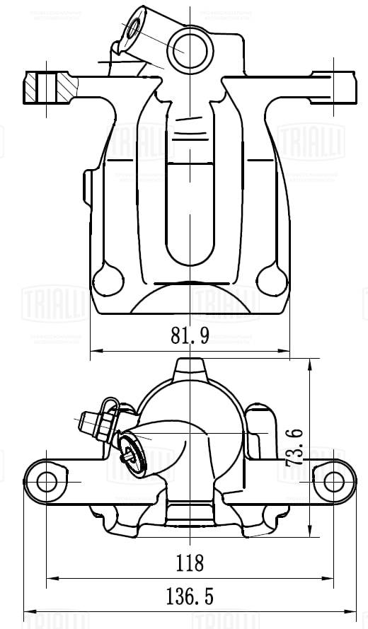 Étrier de frein TRIALLI CF 032013