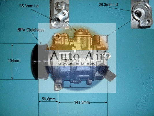 Compresseur, climatisation AUTO AIR GLOUCESTER 14-9703R