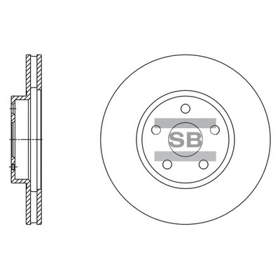Disque de frein Hi-Q SD4077