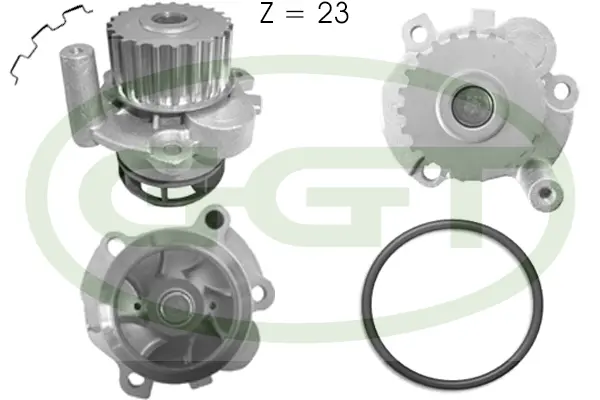 Pompe à eau, refroidissement du moteur GGT PA12525