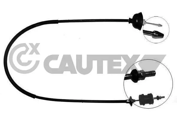 Tirette à câble, commande d'embrayage CAUTEX 762101