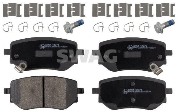 Kit de plaquettes de frein, frein à disque SWAG 33 10 7614