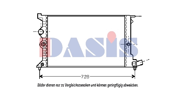 Radiateur, refroidissement du moteur AKS DASIS 060330N