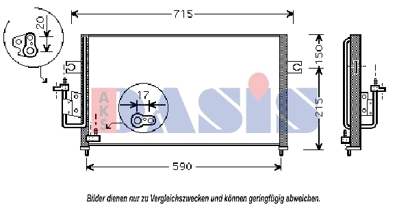 Condenseur, climatisation AKS DASIS 512024N