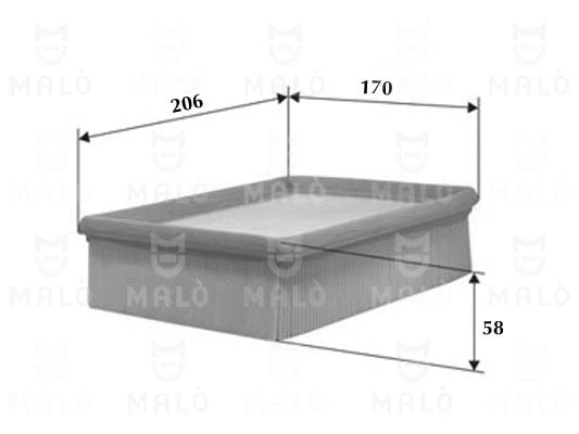 Filtre à air AKRON-MALÒ 1500441