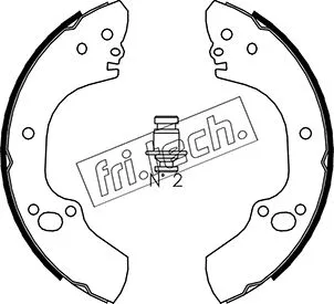 Jeu de mâchoires de frein fri.tech. 1073.170