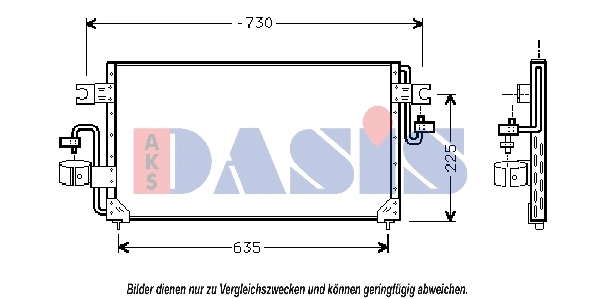 Condenseur, climatisation AKS DASIS 072005N