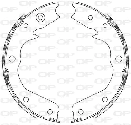 Jeu de mâchoires de frein OPEN PARTS BSA2191.00