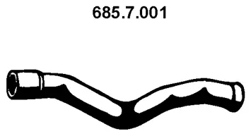 Tuyau d'échappement EBERSPÄCHER 685.7.001