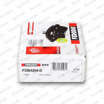 Kit de plaquettes de frein, frein à disque FERODO FDB4204-D