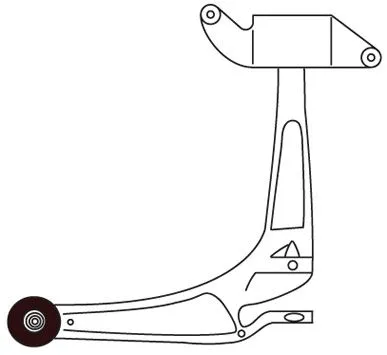 Bras de liaison, suspension de roue FRAP F3295