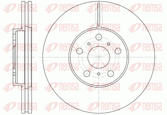 Disque de frein REMSA 6465.10