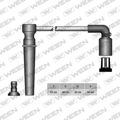 Kit de câbles d'allumage WEEN 110-4962