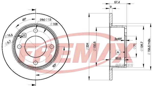 Disque de frein FREMAX BD-7811