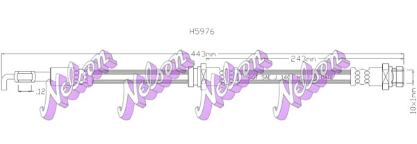Flexible de frein KAWE H5976