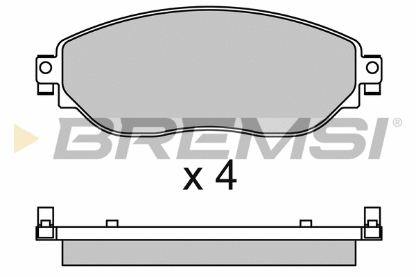 Kit de plaquettes de frein, frein à disque BREMSI BP3653