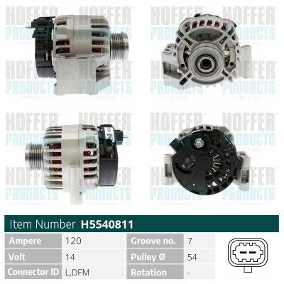 Alternateur HOFFER H5540811