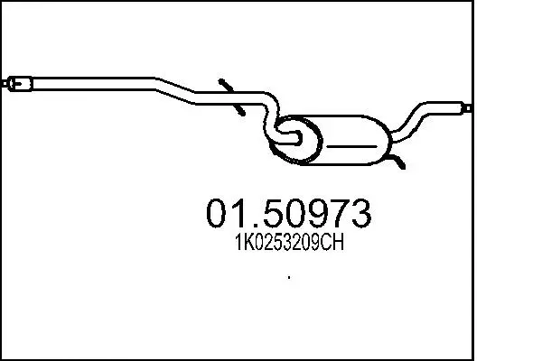 Silencieux central MTS 01.50973
