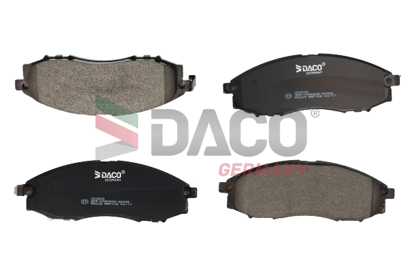 Kit de plaquettes de frein, frein à disque DACO Germany 322608