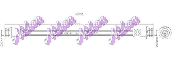 Flexible de frein KAWE H6051