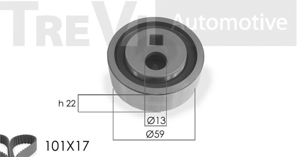 Kit de courroie crantée TREVI AUTOMOTIVE KD1013