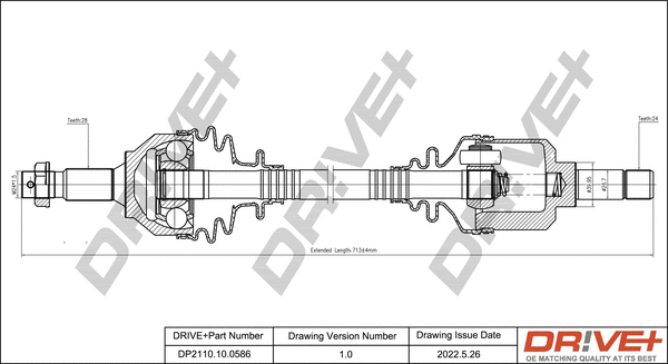 Arbre de transmission Dr!ve+ DP2110.10.0586