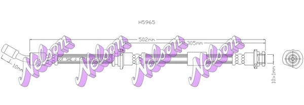 Flexible de frein KAWE H5965