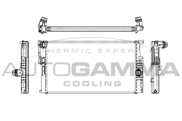 Radiateur, refroidissement du moteur AUTOGAMMA 107161