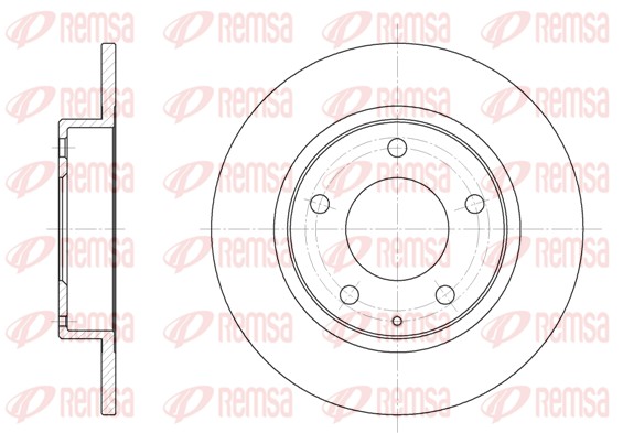 Disque de frein REMSA 6206.00