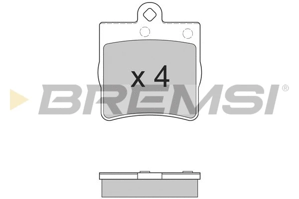 Kit de plaquettes de frein, frein à disque BREMSI BP2861
