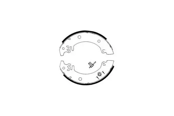Jeu de mâchoires de frein E.T.F. 09-0185