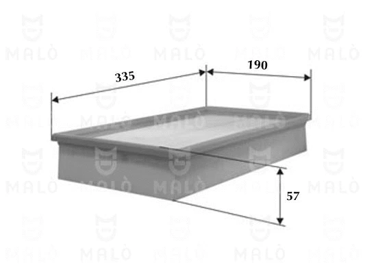 Filtre à air AKRON-MALÒ 1500473