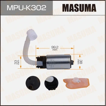 Pompe à carburant MASUMA MPU-K302