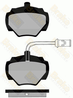 Kit de plaquettes de frein, frein à disque Brake ENGINEERING PA423
