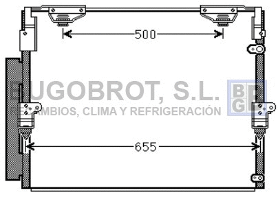 Condenseur, climatisation BUGOBROT 62-TO5560