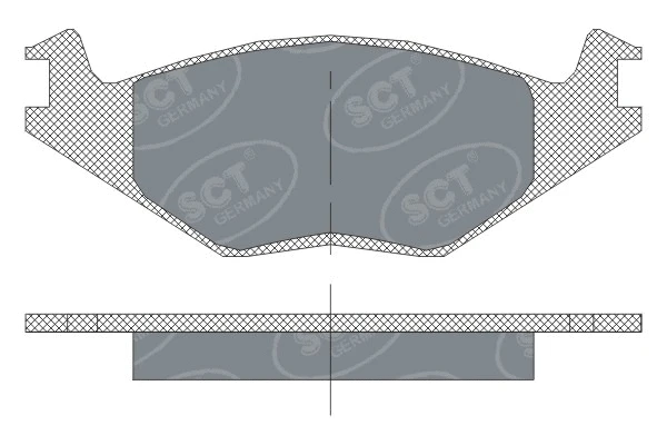 Kit de plaquettes de frein, frein à disque SCT - MANNOL SP 115 PR