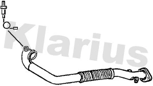 Tuyau d'échappement KLARIUS 301072