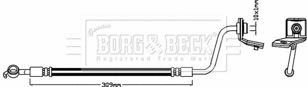 Flexible de frein BORG & BECK BBH7995