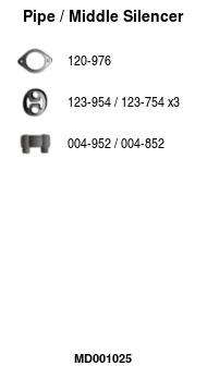 Silencieux central FA1 MD001025