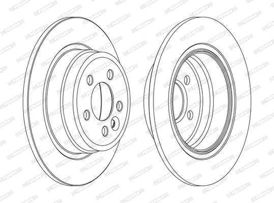 Disque de frein FERODO DDF1081C-D