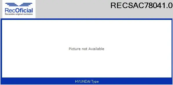 Compresseur, climatisation RECOFICIAL RECSAC78041.0